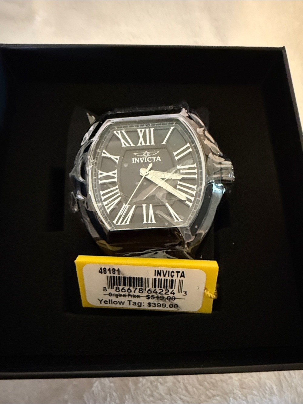 Invicta Black and White Roman Numeral Womens Watch